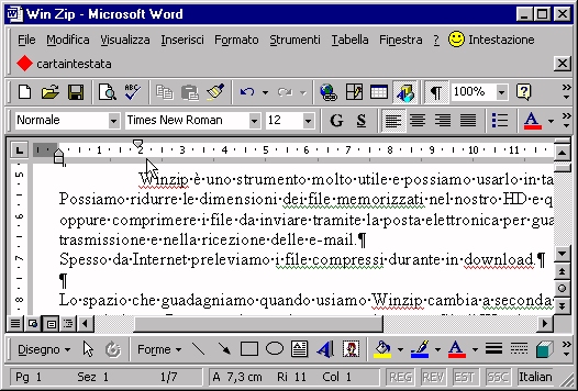 Spaziare Le Righe Di Stampa